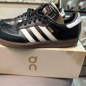 Adidas Black and White Samba Sneakers